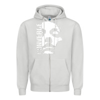 Dove Grey converge Zipper Hoodie - linhVisuals
