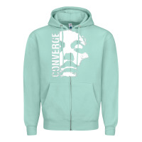 Seafoam converge Zipper Hoodie - linhVisuals