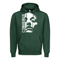 Sports Green converge Zipper Hoodie - linhVisuals