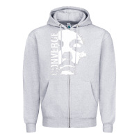 Heather Grey converge Zipper Hoodie - linhVisuals