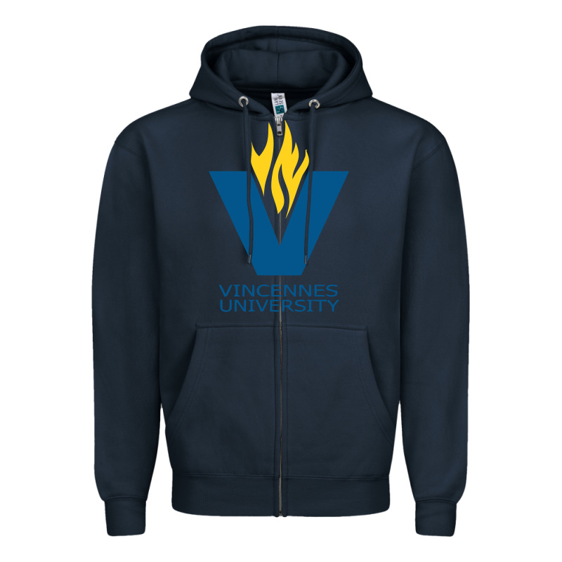 University Of Vincennes Zipper Hoodie by linhVisuals | Teevron