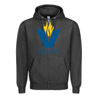 Charcoal Heather university of vincennes Zipper Hoodie - linhVisuals