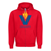 Red university of vincennes Zipper Hoodie - linhVisuals