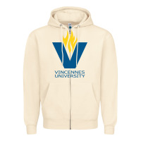 Sandshell university of vincennes Zipper Hoodie - linhVisuals
