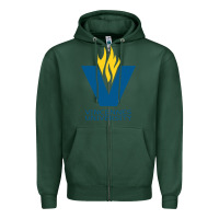 Sports Green university of vincennes Zipper Hoodie - linhVisuals
