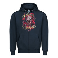 Navy avenged sevenfold Zipper Hoodie - linhVisuals