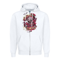 White avenged sevenfold Zipper Hoodie - linhVisuals