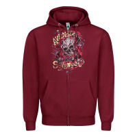 Burgundy avenged sevenfold Zipper Hoodie - linhVisuals