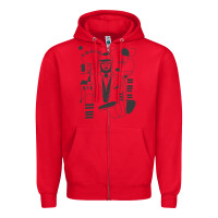 Red gregory porter jazz music Zipper Hoodie - linhVisuals
