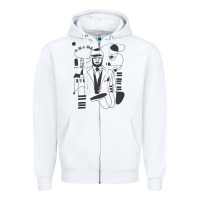 White gregory porter jazz music Zipper Hoodie - linhVisuals