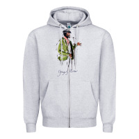 Heather Grey gregory porter jazz music Zipper Hoodie - linhVisuals