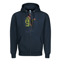 Navy gregory porter jazz music Zipper Hoodie - linhVisuals