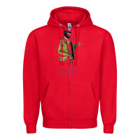 Red gregory porter jazz music Zipper Hoodie - linhVisuals