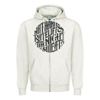 Oatmeal Heather nathaniel rateliff müsïc Zipper Hoodie - linhVisuals