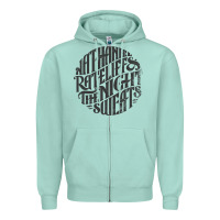 Seafoam nathaniel rateliff müsïc Zipper Hoodie - linhVisuals