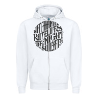 White nathaniel rateliff müsïc Zipper Hoodie - linhVisuals