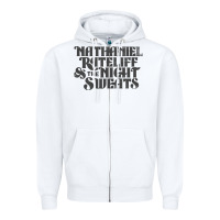 White nathaniel rateliff müsïc Zipper Hoodie - linhVisuals