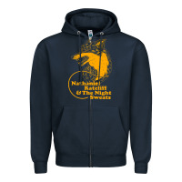 Navy nathaniel rateliff müsïc Zipper Hoodie - linhVisuals