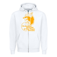 White nathaniel rateliff müsïc Zipper Hoodie - linhVisuals