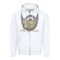 White nathaniel rateliff müsïc Zipper Hoodie - linhVisuals