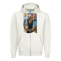 Oatmeal Heather nathaniel rateliff müsïc Zipper Hoodie - linhVisuals