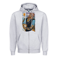Heather Grey nathaniel rateliff müsïc Zipper Hoodie - linhVisuals