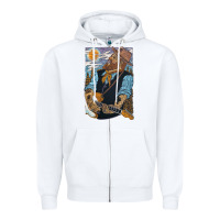 White nathaniel rateliff müsïc Zipper Hoodie - linhVisuals