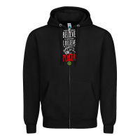 Black poker card player believe in something Zipper Hoodie - linhVisuals