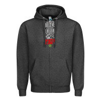 Charcoal Heather poker card player believe in something Zipper Hoodie - linhVisuals