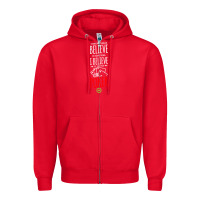 Red poker card player believe in something Zipper Hoodie - linhVisuals