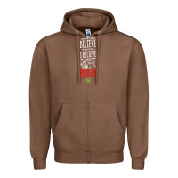 Chestnut poker card player believe in something Zipper Hoodie - linhVisuals