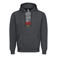 Smoke poker card player believe in something Zipper Hoodie - linhVisuals