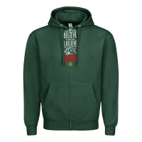 Sports Green poker card player believe in something Zipper Hoodie - linhVisuals