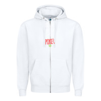 White poker card player believe in something Zipper Hoodie - linhVisuals