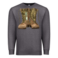 Charcoal Heather soldier boots Premium Sweatshirt - RanaPortraitStore