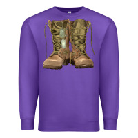 Purple soldier boots Premium Sweatshirt - RanaPortraitStore