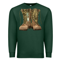 Sports Green soldier boots Premium Sweatshirt - RanaPortraitStore