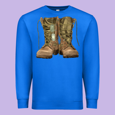 Soldier Boots Premium Sweatshirt Designed By Ranaportraitstore