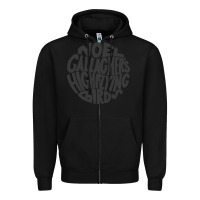 Black noel gallagher's high flying birds classic Zipper Hoodie - linhVisuals