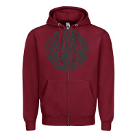 Burgundy noel gallagher's high flying birds classic Zipper Hoodie - linhVisuals