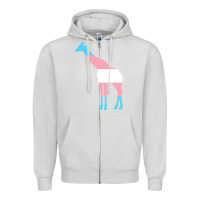 Dove Grey transgender flag ftm mtf trans pride Zipper Hoodie - linhVisuals
