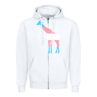 White transgender flag ftm mtf trans pride Zipper Hoodie - linhVisuals