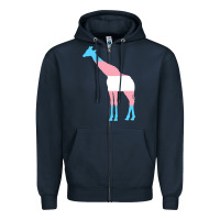 Navy transgender flag ftm mtf trans pride Zipper Hoodie - linhVisuals