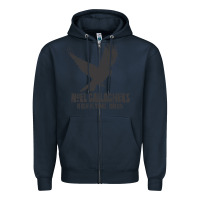 Navy noel gallagher's high flying birds classic Zipper Hoodie - linhVisuals