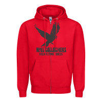 Red noel gallagher's high flying birds classic Zipper Hoodie - linhVisuals