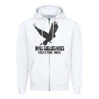 White noel gallagher's high flying birds classic Zipper Hoodie - linhVisuals