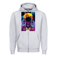 Heather Grey concert wrld Zipper Hoodie - linhVisuals