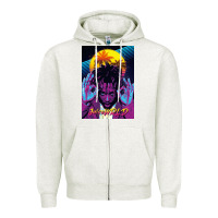 Oatmeal Heather concert wrld Zipper Hoodie - linhVisuals