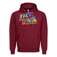 Burgundy fire saga music Zipper Hoodie - linhVisuals
