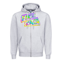 Heather Grey fire saga music Zipper Hoodie - linhVisuals
